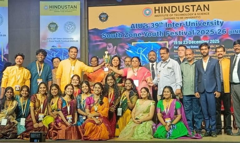 యువజనోత్సవాల్లో కృష్ణా యూనివర్సిటీ ప్రతిభ