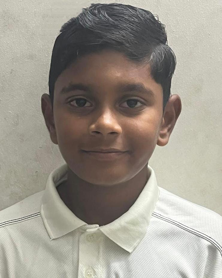 కృష్ణా జిల్లా అండర్ — 12 క్రికెట్ జట్టుకు బందరు విద్యార్థి ధనదీప్ ఎంపిక