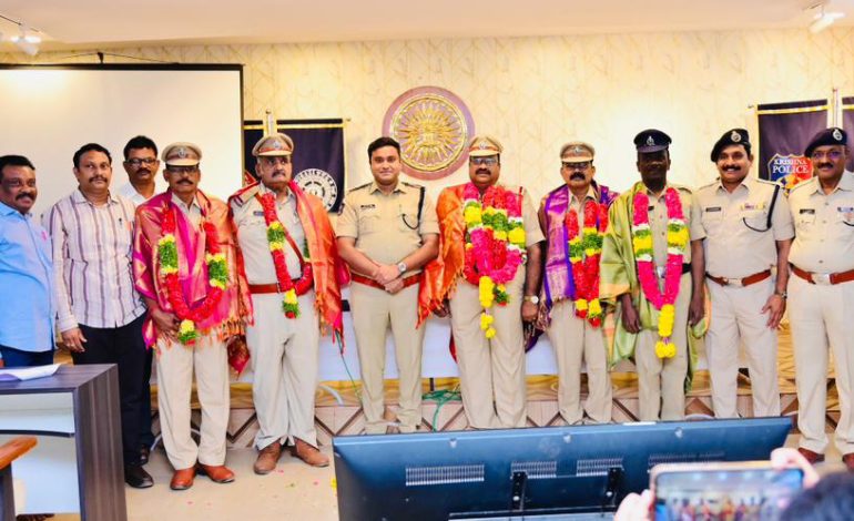 పోలీస్ శాఖలో విధులు నిర్వహించి ఆరోగ్యంగా పదవి విరమణ చెందడం అదృష్టం – ఎస్పీ వి వి .విద్యాసాగర్ నాయుడు