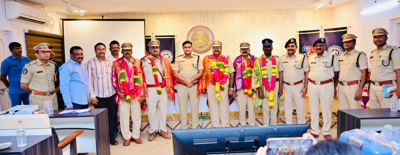 పోలీస్ శాఖలో విధులు నిర్వహించి ఆరోగ్యంగా పదవి విరమణ చెందడం అదృష్టం – ఎస్పీ వి వి .విద్యాసాగర్ నాయుడు