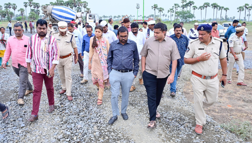 ముఖ్యమంత్రి పర్యటనకు పకడ్బందీగా ఏర్పాట్లు