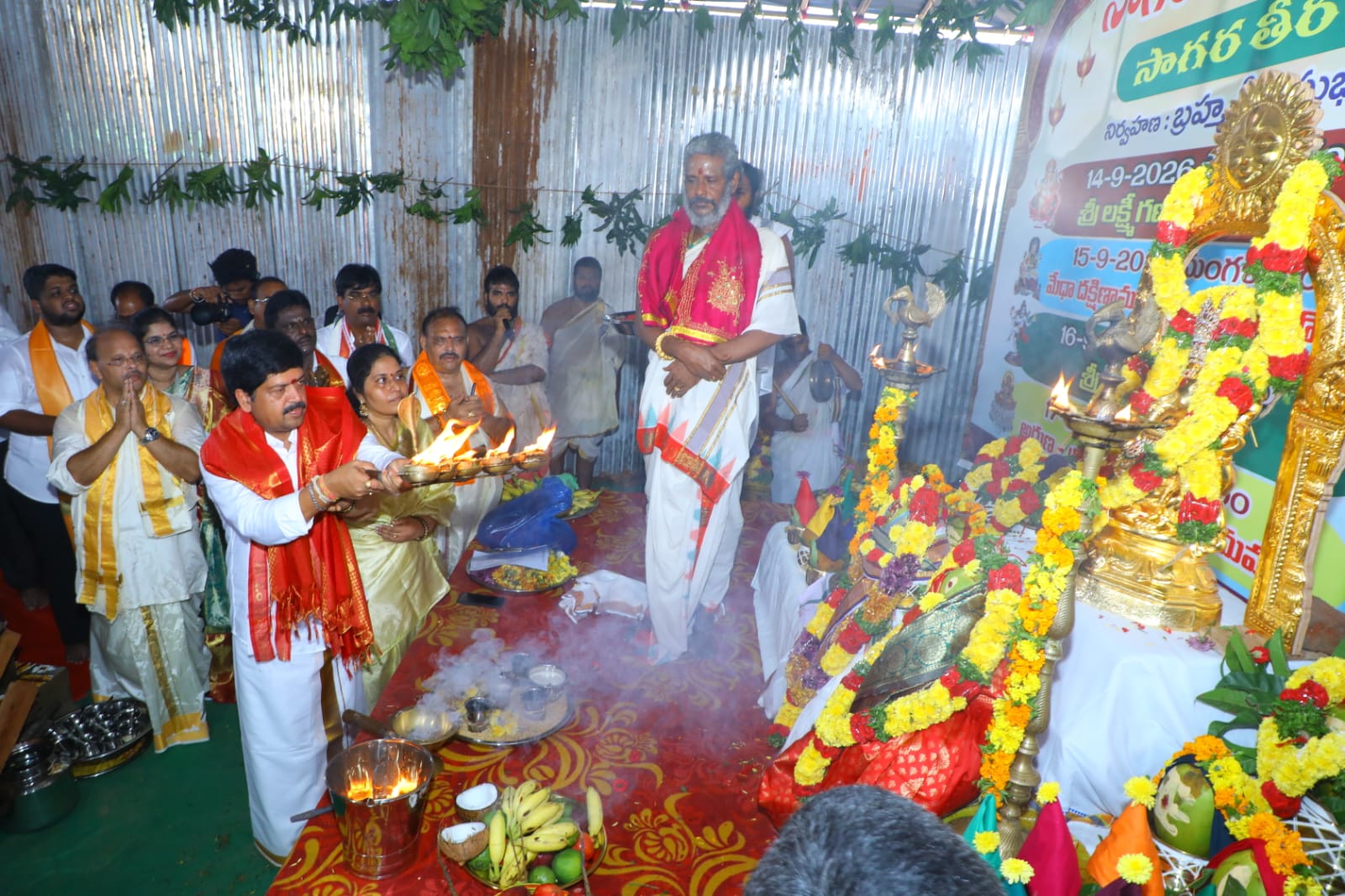 మంగినపూడి సాగర తీరంలో ప్రారంభమైన మహాగణపతి ఉత్సవాలు