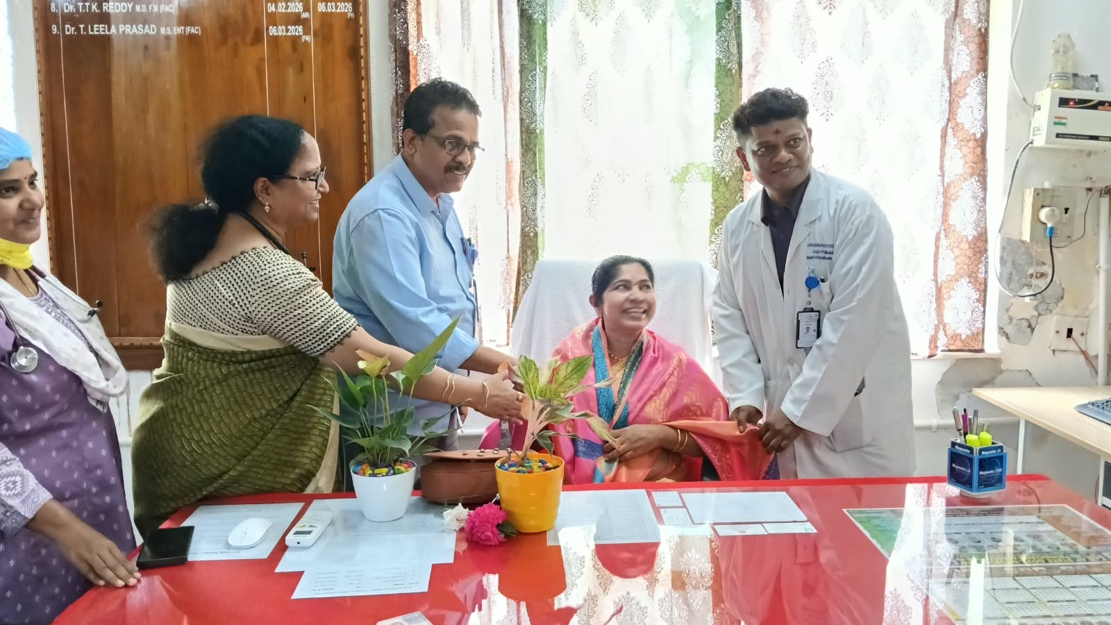 మచిలీపట్నం సర్వజన వైద్యశాల నూతన   సూపరింటెండెంట్ గా డాక్టర్ జి. పద్మశ్రీ బాధ్యతల స్వీకరణ